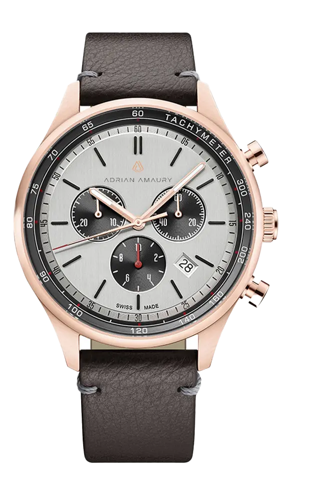 The Centurion | Leather | Rose Gold Adrian Amaury