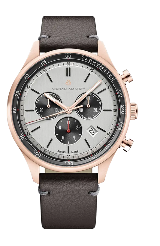 The Centurion | Leather | Rose Gold Adrian Amaury